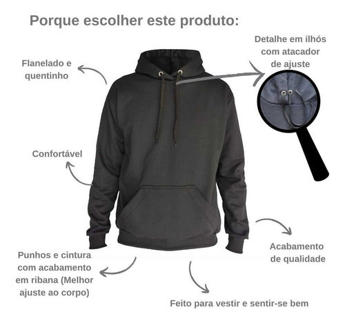 Blusa de Frio Moletom HoodStyle – Conforto e Estilo - Loja Confia
