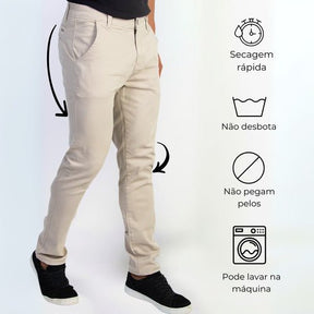 Calça Sarja Premium – Conforto, Estilo e Cor Duradoura em Perfeita Harmonia - Loja Confia