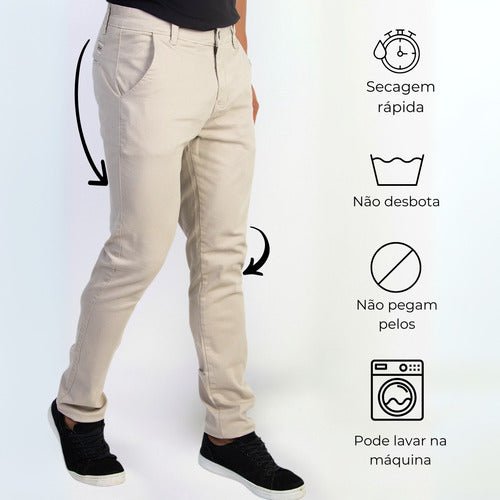 Calça Sarja Premium – Conforto, Estilo e Cor Duradoura em Perfeita Harmonia - Loja Confia