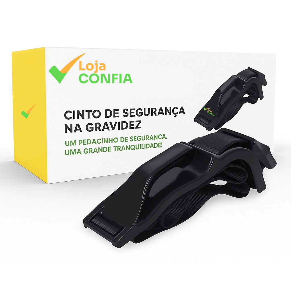 Cinto de Segurança para Gravidez BabyGuard™ - Conforto e Proteção Absoluta - Loja Confia