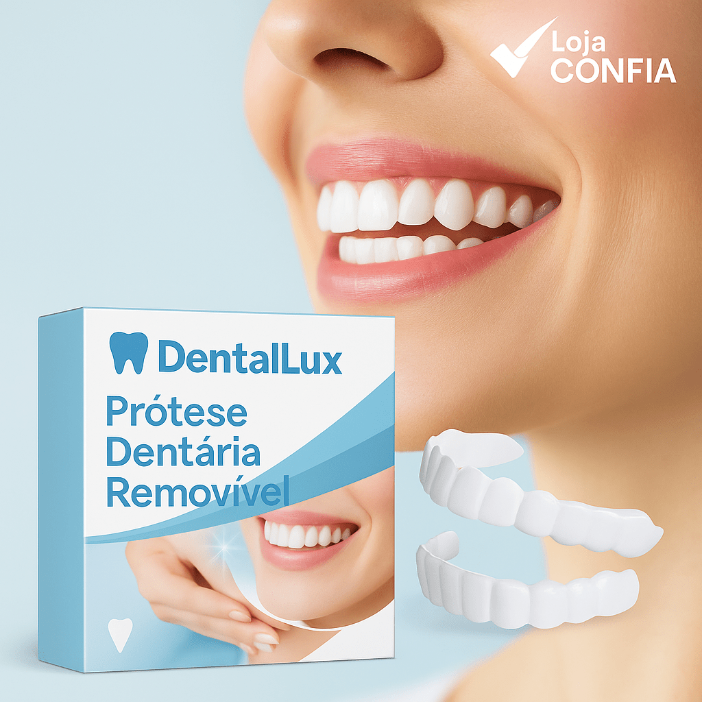 Facetas Dentárias DentalLux | Sorriso Perfeito Sem Dor Nem Dentista - Loja Confia