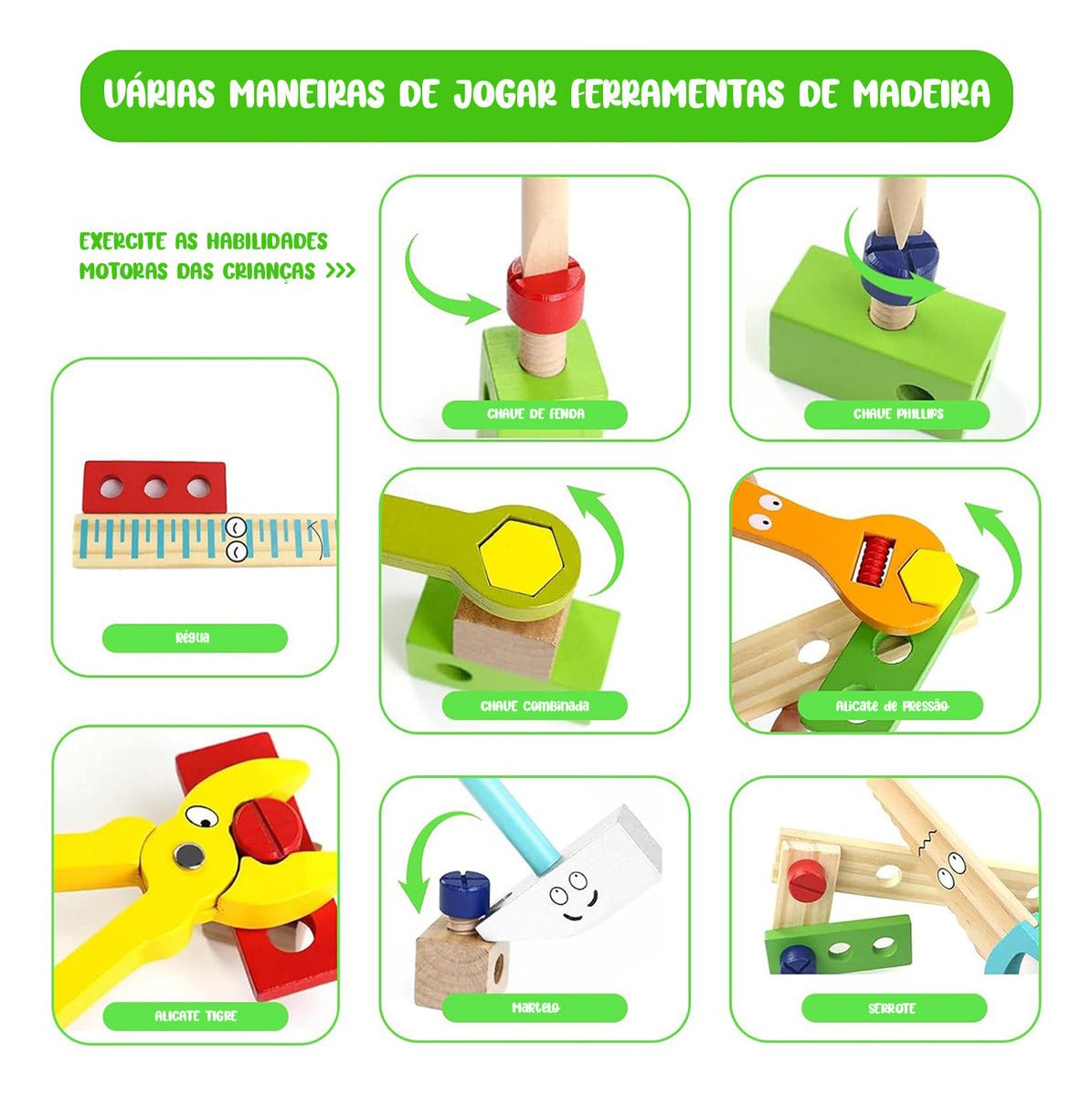 Kit Pequeno Construtor – Diversão Criativa com Ferramentas de Verdade - Loja Confia