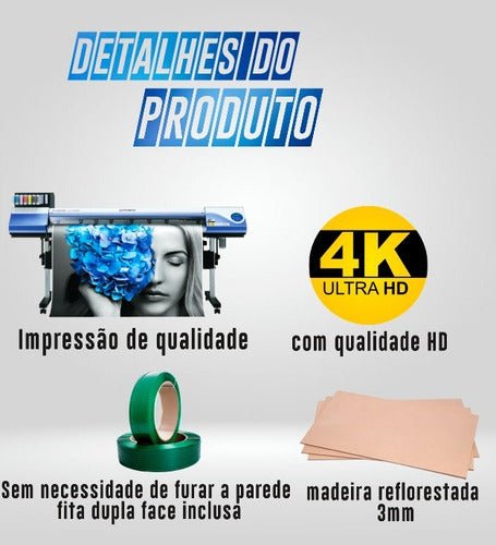 Quadro Decorativo Leão Salmo 23 - Loja Confia