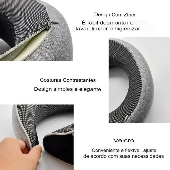 Travesseiro de Viagem SnugFly™ - Seu Companheiro de Viagem! - Loja Confia